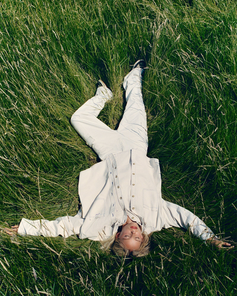 Tara Halliwell featured in  the Madhappy advertisement for Pre-Fall 2023