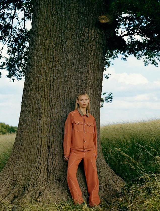 Tara Halliwell featured in  the Madhappy advertisement for Pre-Fall 2023