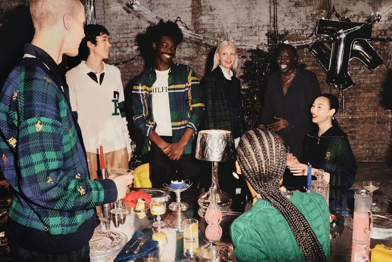 Tara Halliwell featured in  the Tommy Hilfiger advertisement for Holiday 2022