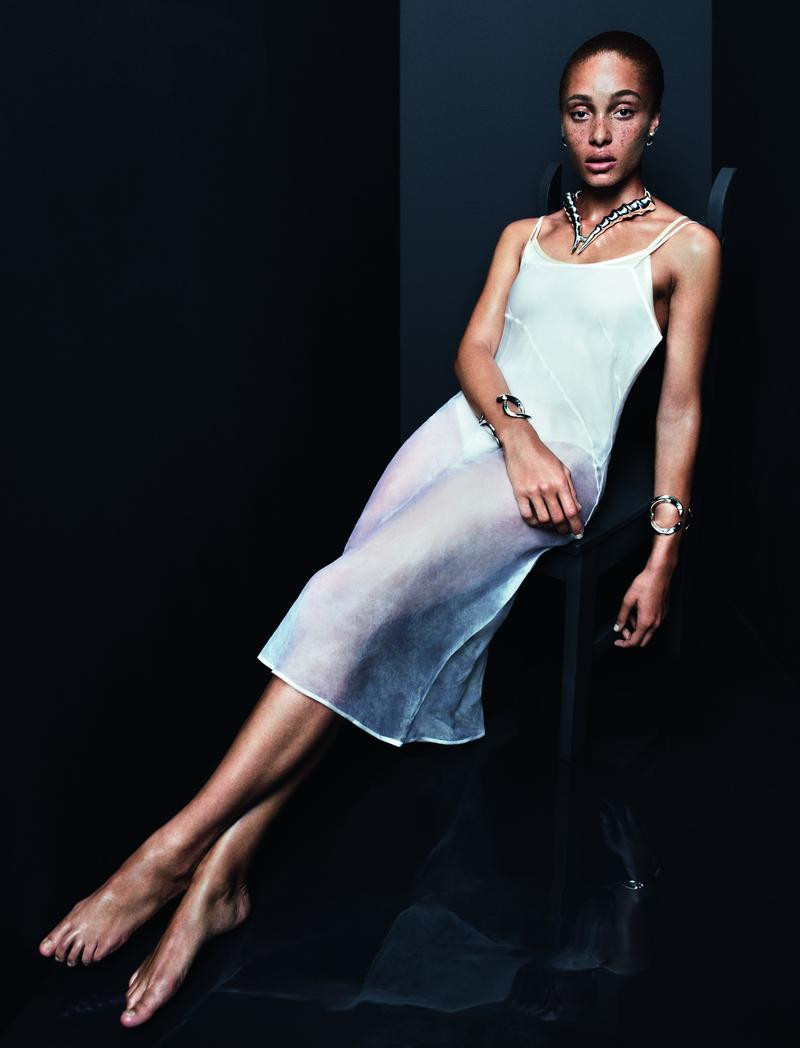 Adwoa Aboah featured in  the Dominic Jones advertisement for Spring/Summer 2014