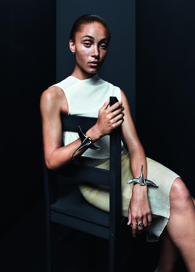 Adwoa Aboah featured in  the Dominic Jones advertisement for Spring/Summer 2014