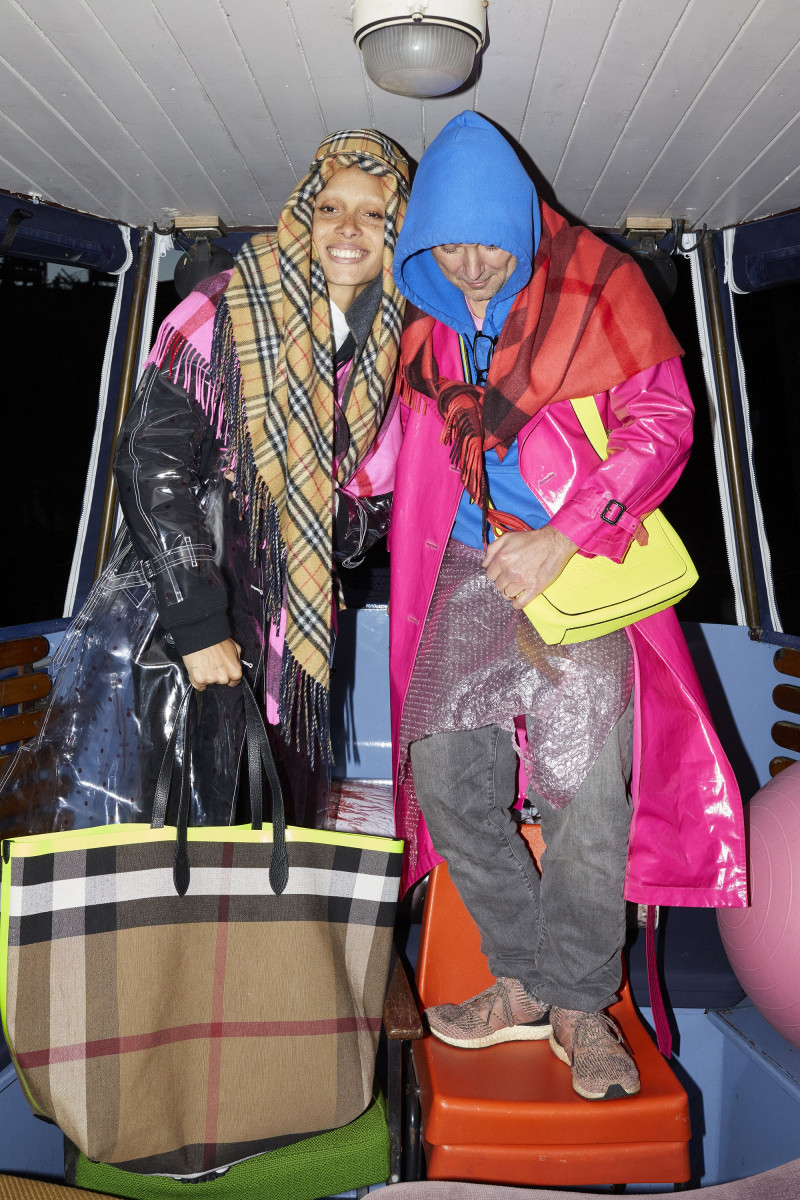 Adwoa Aboah featured in  the Burberry advertisement for Pre-Fall 2018