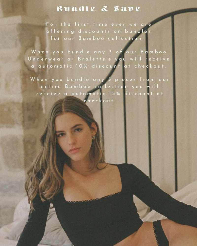 Emily Feld featured in  the Mane Intimates lookbook for Summer 2024