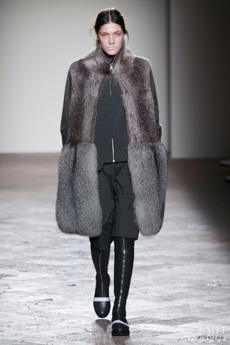 Liene Podina featured in  the Gabriele Colangelo fashion show for Autumn/Winter 2014
