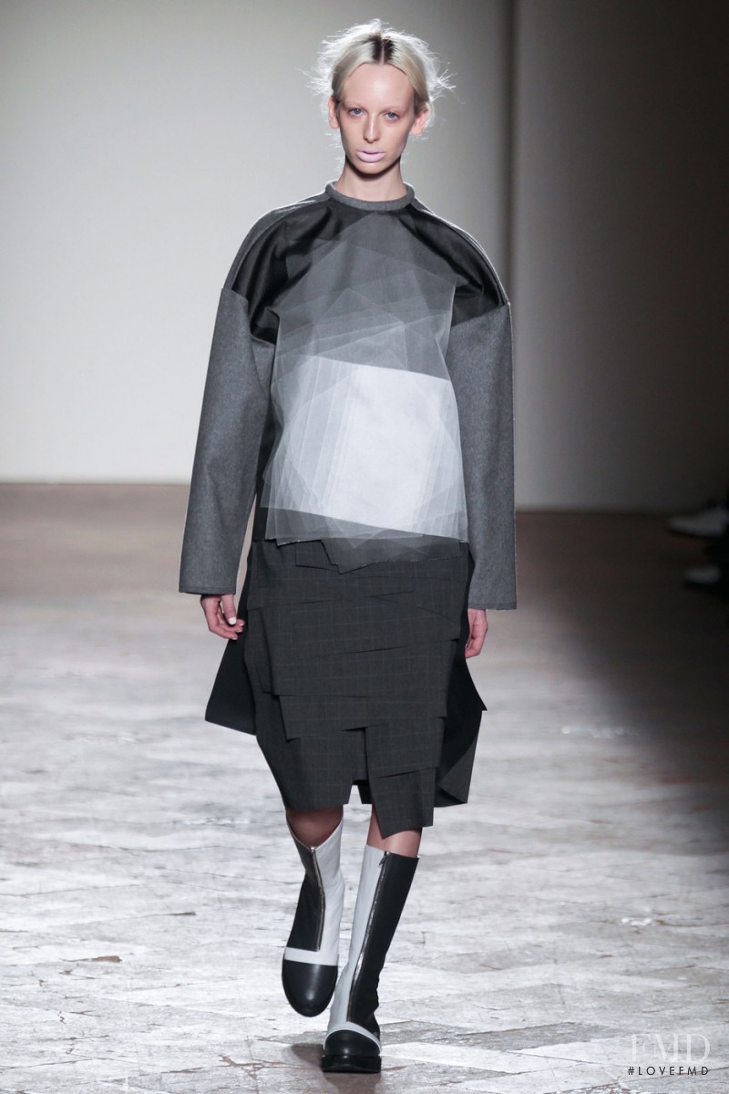 Lili Sumner featured in  the Gabriele Colangelo fashion show for Autumn/Winter 2014