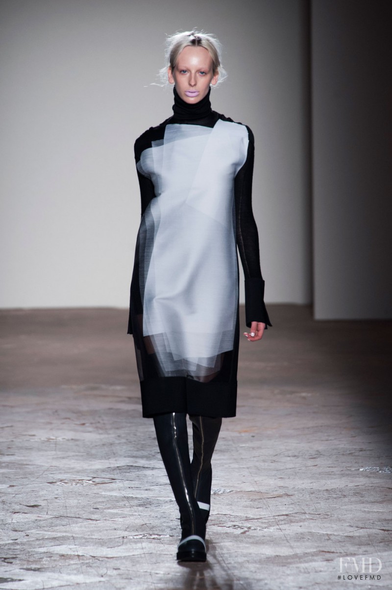 Lili Sumner featured in  the Gabriele Colangelo fashion show for Autumn/Winter 2014