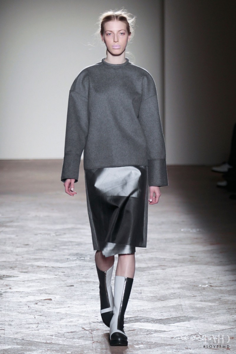 Chiara Mazzoleni featured in  the Gabriele Colangelo fashion show for Autumn/Winter 2014