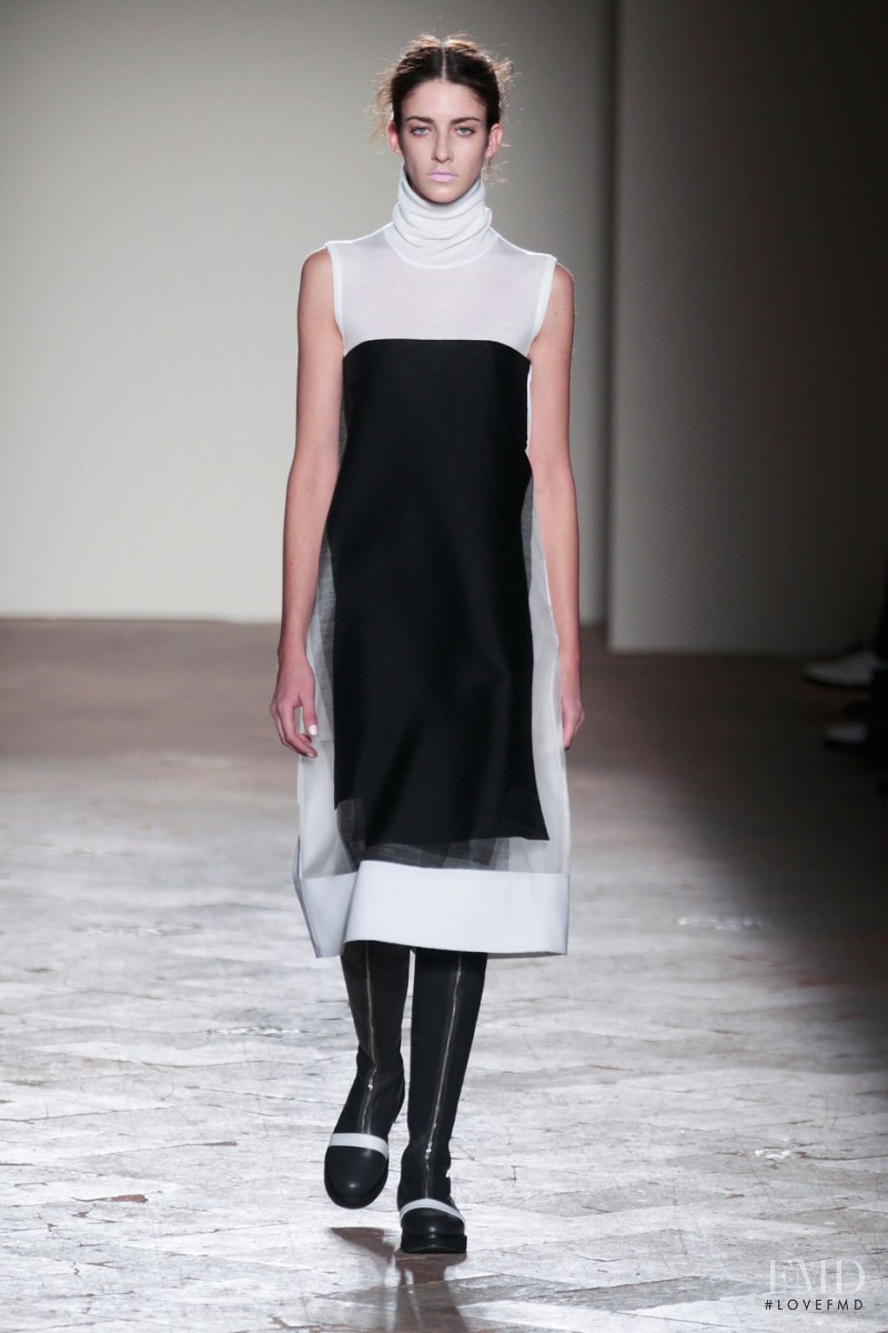 Cristina Herrmann featured in  the Gabriele Colangelo fashion show for Autumn/Winter 2014