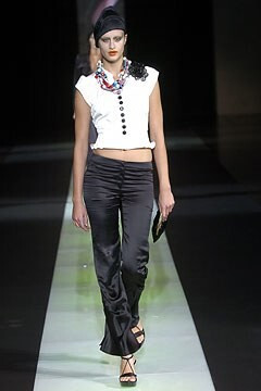 Jana Drews featured in  the Giorgio Armani fashion show for Spring/Summer 2005