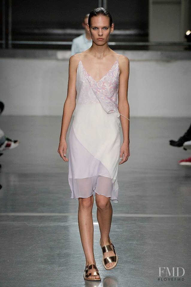 Katharina Hessen featured in  the Richard Nicoll fashion show for Spring/Summer 2015