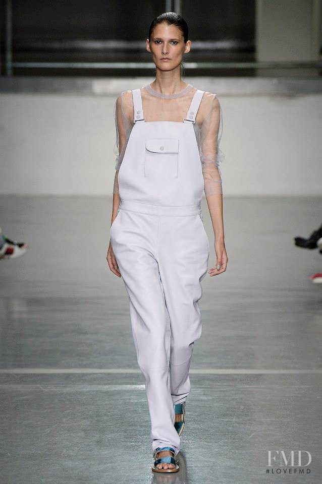 Marie Piovesan featured in  the Richard Nicoll fashion show for Spring/Summer 2015