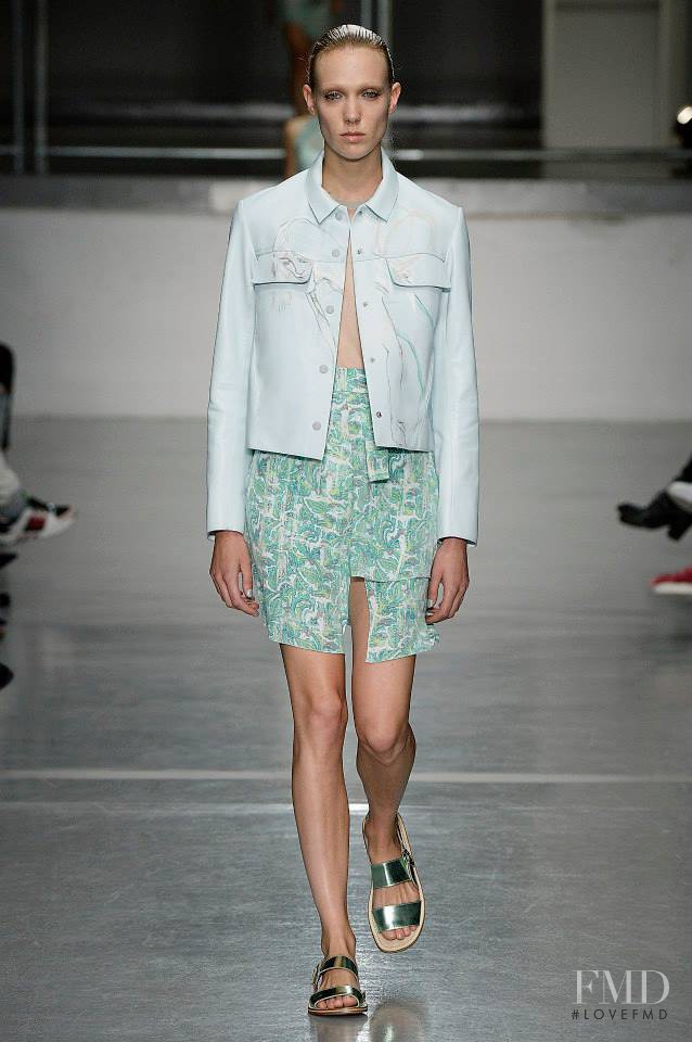 Annely Bouma featured in  the Richard Nicoll fashion show for Spring/Summer 2015
