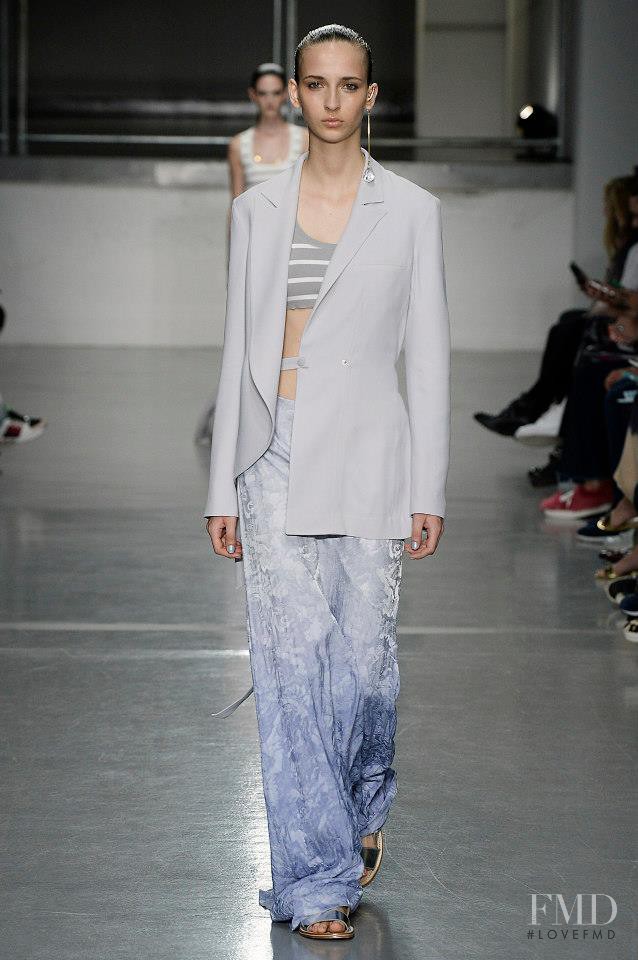 Waleska Gorczevski featured in  the Richard Nicoll fashion show for Spring/Summer 2015