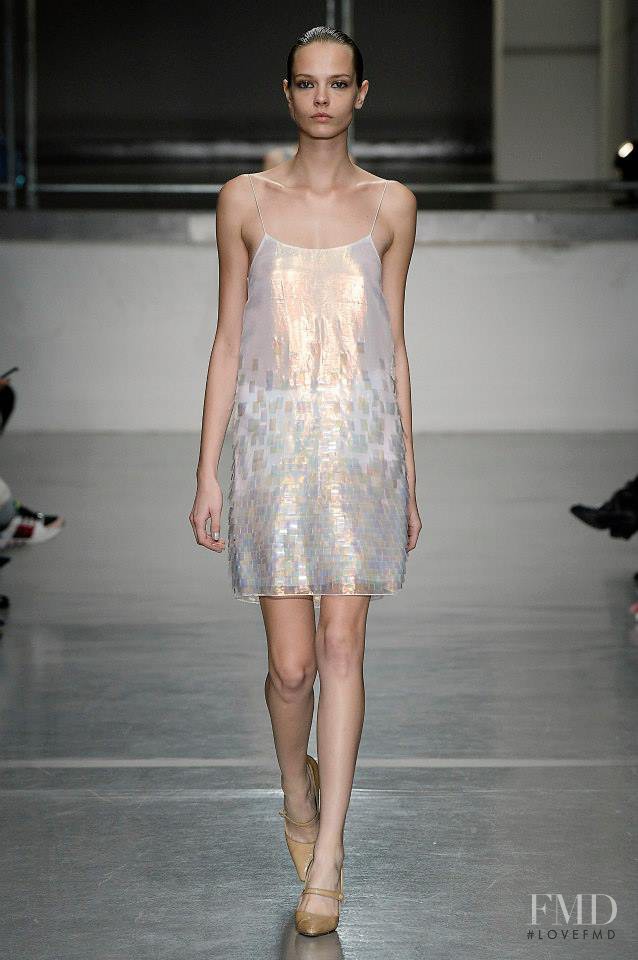 Mina Cvetkovic featured in  the Richard Nicoll fashion show for Spring/Summer 2015