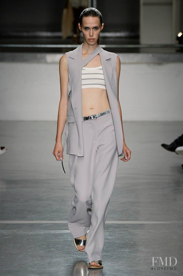 Georgia Hilmer featured in  the Richard Nicoll fashion show for Spring/Summer 2015