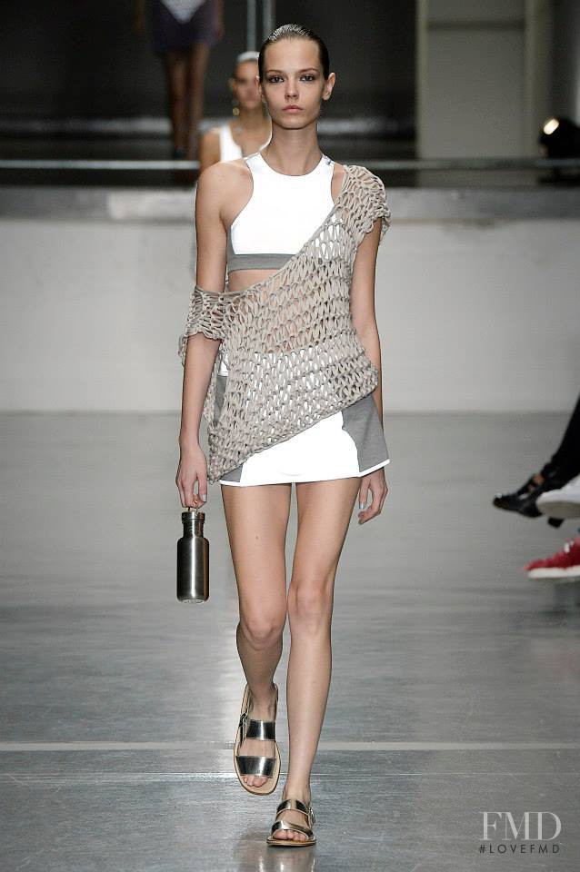 Mina Cvetkovic featured in  the Richard Nicoll fashion show for Spring/Summer 2015