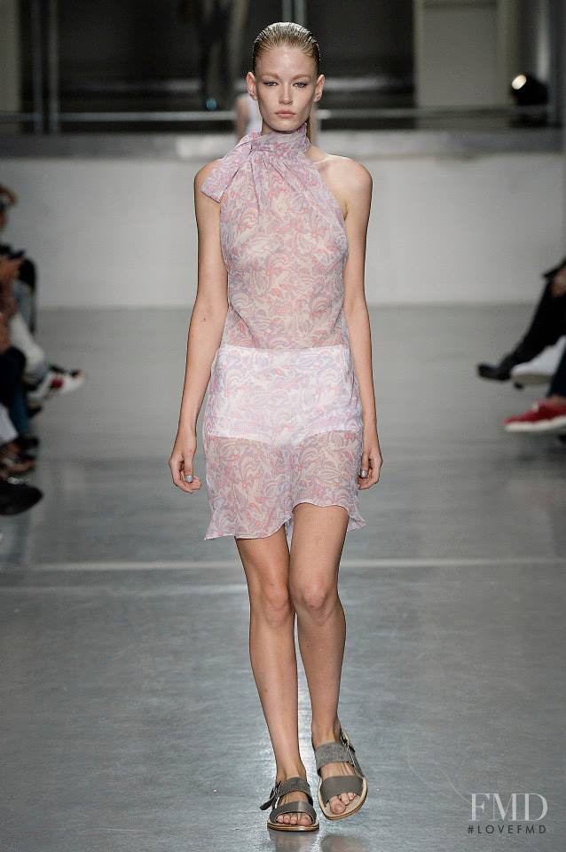 Hollie May Saker featured in  the Richard Nicoll fashion show for Spring/Summer 2015