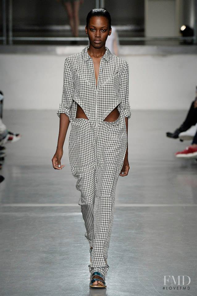 Kai Newman featured in  the Richard Nicoll fashion show for Spring/Summer 2015