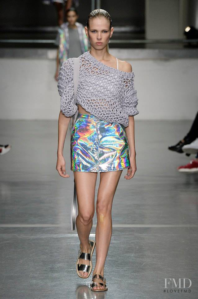 Lina Berg featured in  the Richard Nicoll fashion show for Spring/Summer 2015