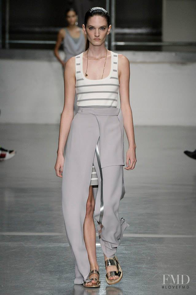 Carly Moore featured in  the Richard Nicoll fashion show for Spring/Summer 2015