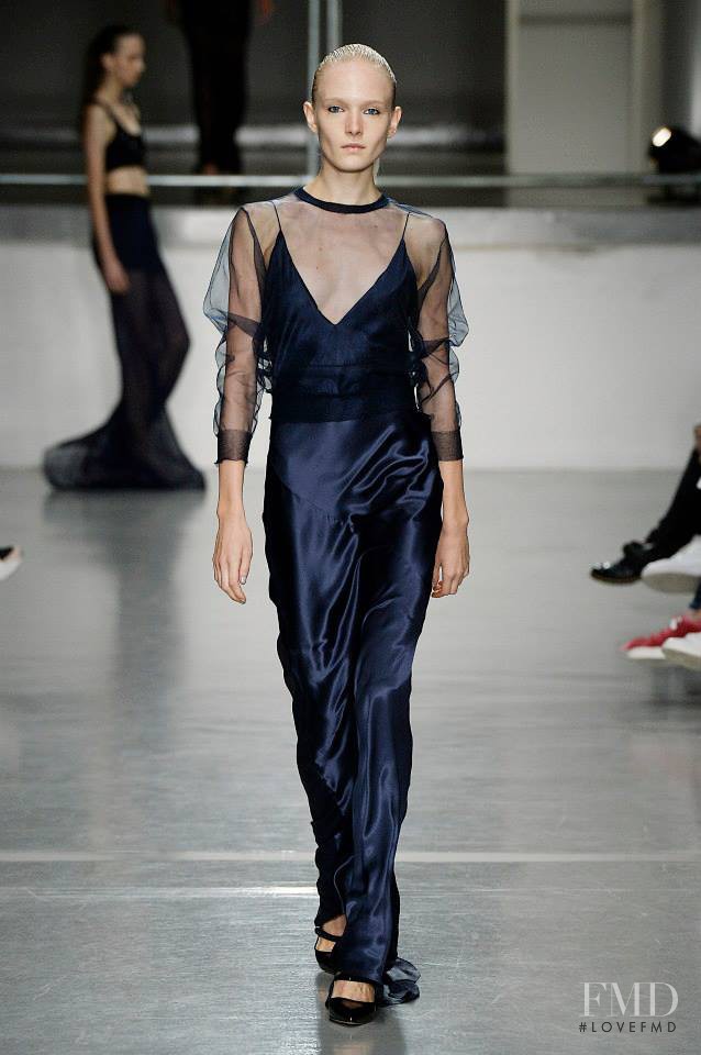 Maja Salamon featured in  the Richard Nicoll fashion show for Spring/Summer 2015