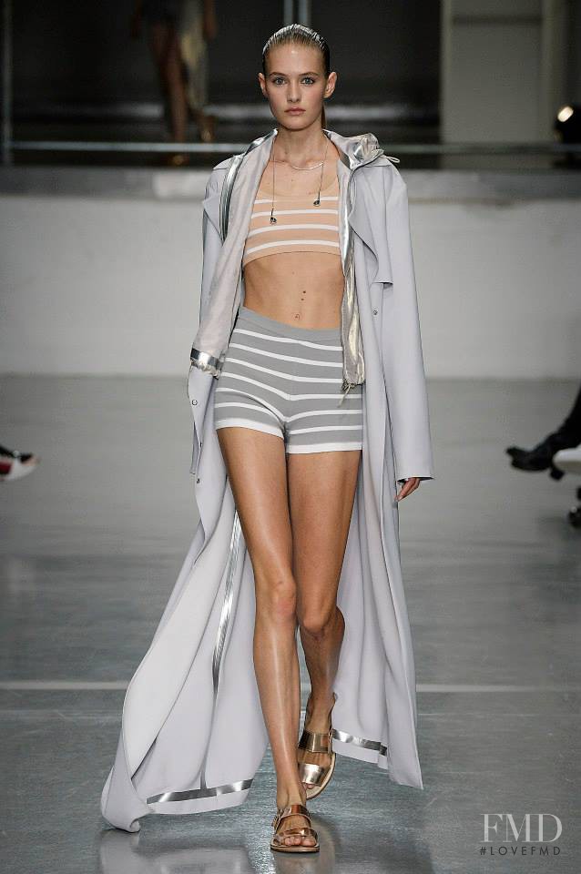 Sanne Vloet featured in  the Richard Nicoll fashion show for Spring/Summer 2015