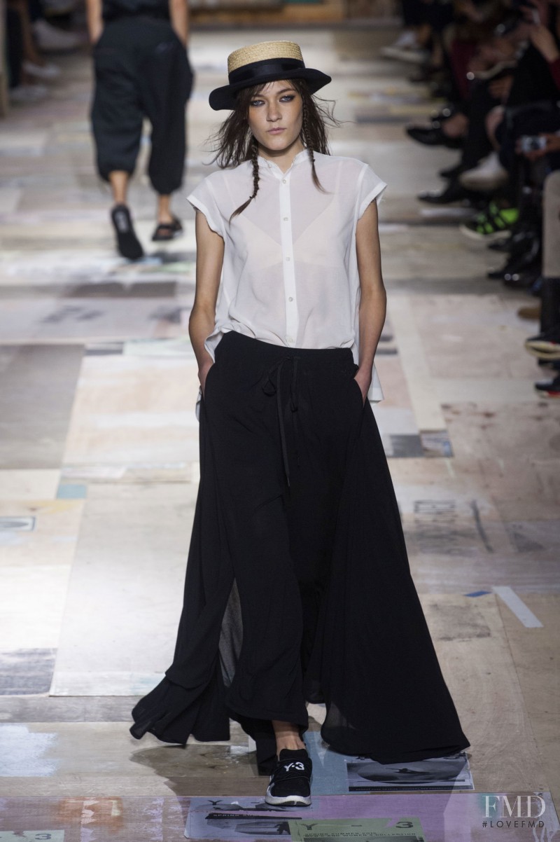 Liene Podina featured in  the Y-3 fashion show for Spring/Summer 2015