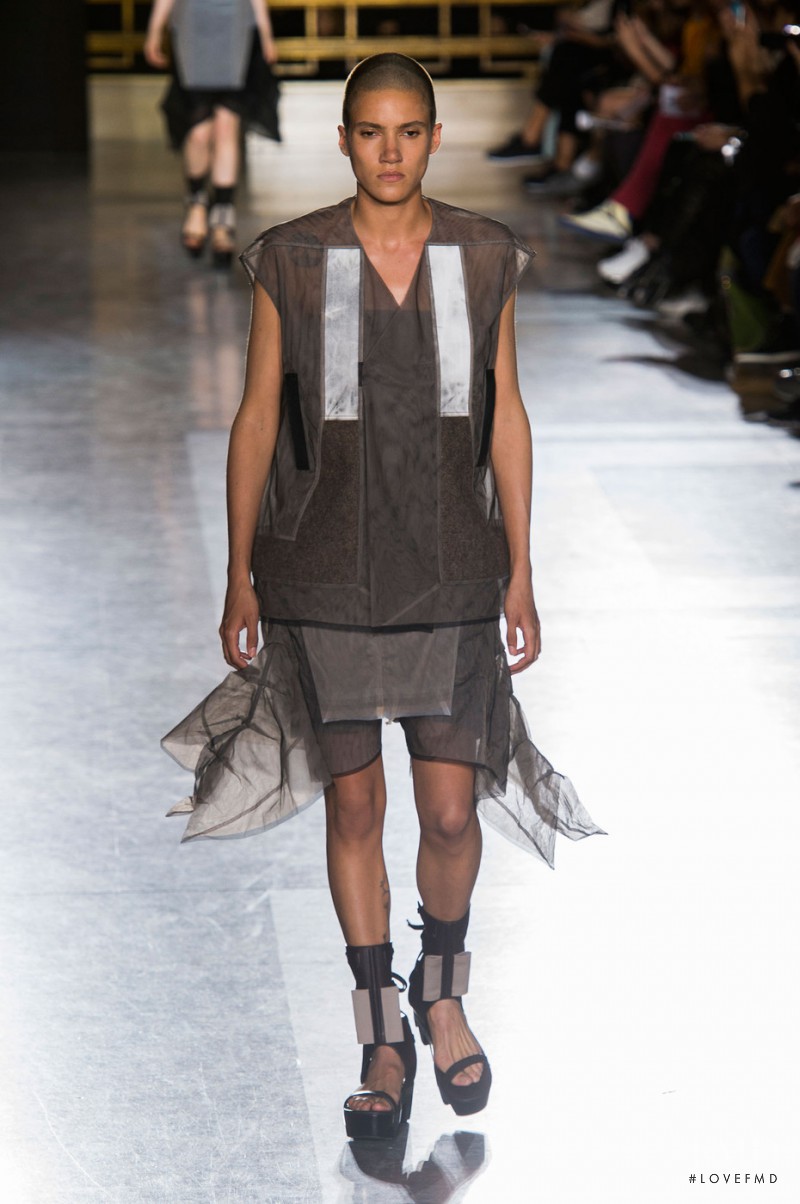 Tamy Glauser featured in  the Rick Owens Faun fashion show for Spring/Summer 2015