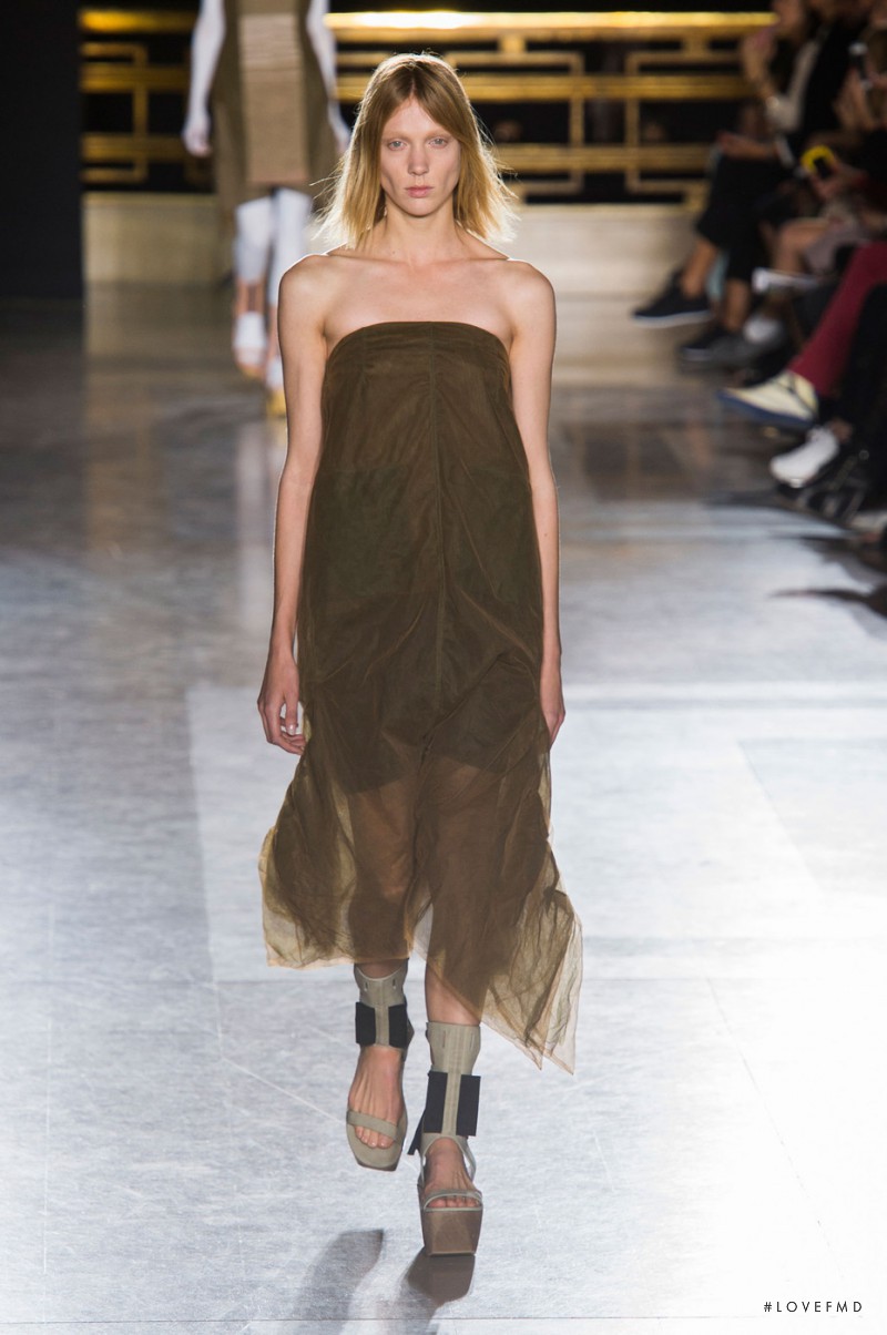 Annely Bouma featured in  the Rick Owens Faun fashion show for Spring/Summer 2015
