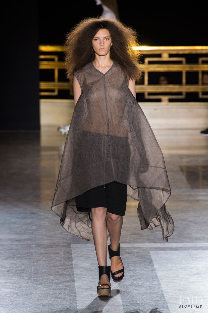 Natali Eydelman featured in  the Rick Owens Faun fashion show for Spring/Summer 2015