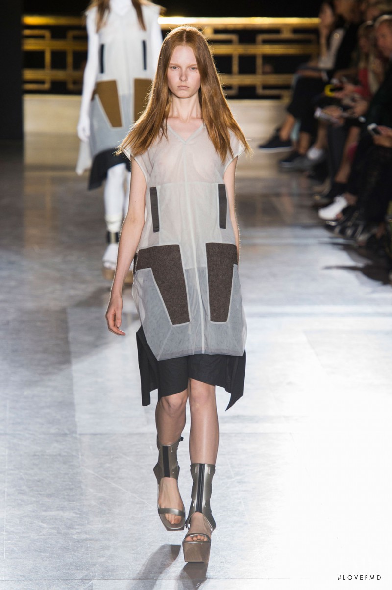 Grace Simmons featured in  the Rick Owens Faun fashion show for Spring/Summer 2015