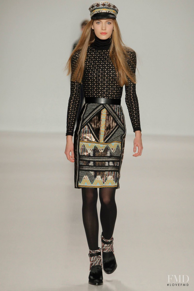 Vera Vavrova featured in  the Custo Barcelona fashion show for Autumn/Winter 2014