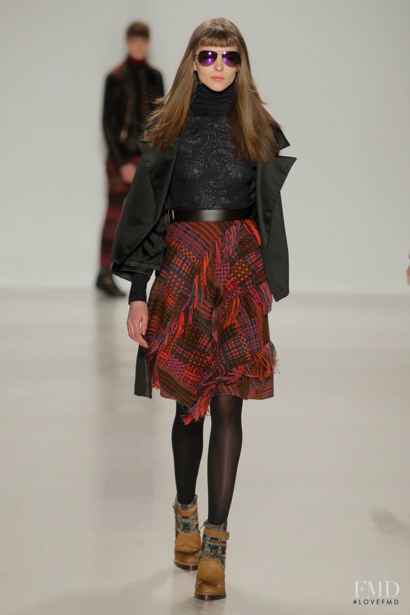 Anastasia Lagune featured in  the Custo Barcelona fashion show for Autumn/Winter 2014
