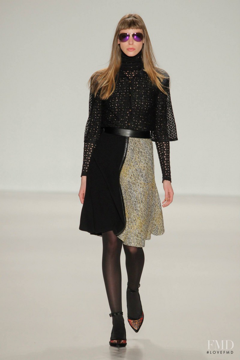 Iryna Lysogor featured in  the Custo Barcelona fashion show for Autumn/Winter 2014