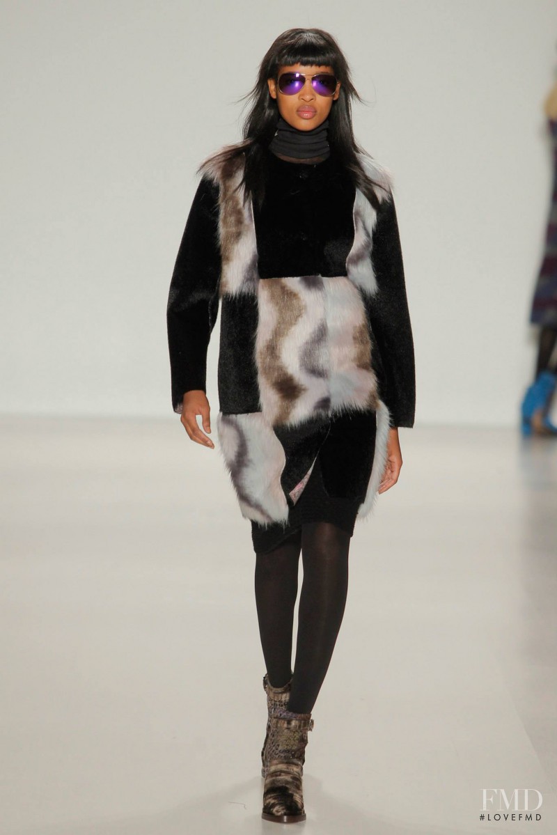 Marihenny Rivera Pasible featured in  the Custo Barcelona fashion show for Autumn/Winter 2014