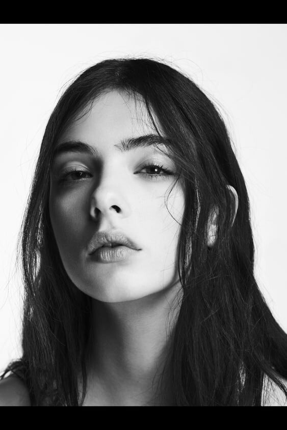 Deva Cassel featured in  the Zara TRF advertisement for Winter 2023
