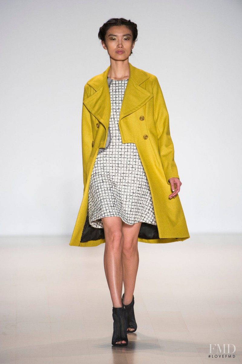 Meng Die Hou featured in  the Lela Rose fashion show for Autumn/Winter 2014