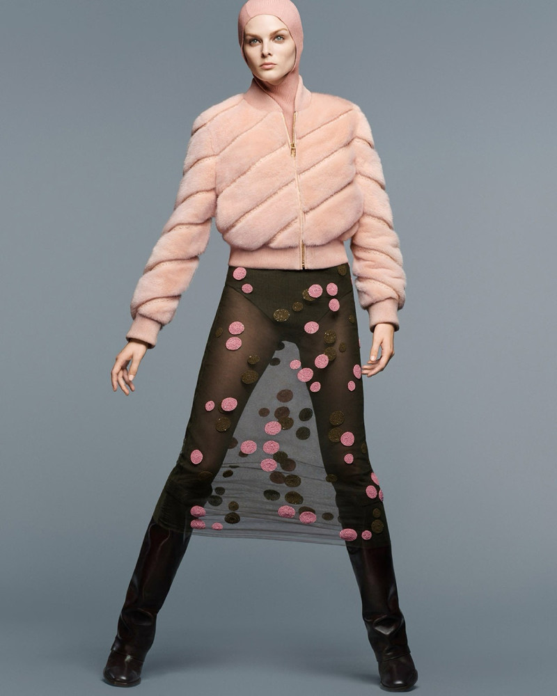 Aylah Peterson featured in  the Fendi Fur Atelier advertisement for Pre-Fall 2024