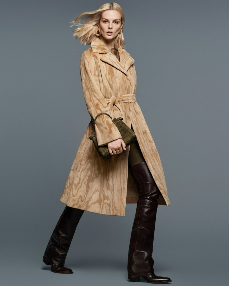 Aylah Peterson featured in  the Fendi Fur Atelier advertisement for Pre-Fall 2024