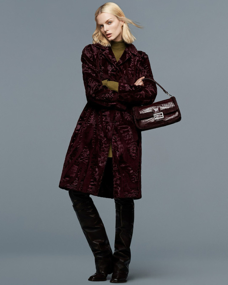 Aylah Peterson featured in  the Fendi Fur Atelier advertisement for Pre-Fall 2024
