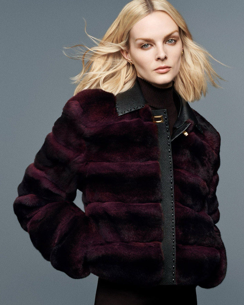 Aylah Peterson featured in  the Fendi Fur Atelier advertisement for Pre-Fall 2024