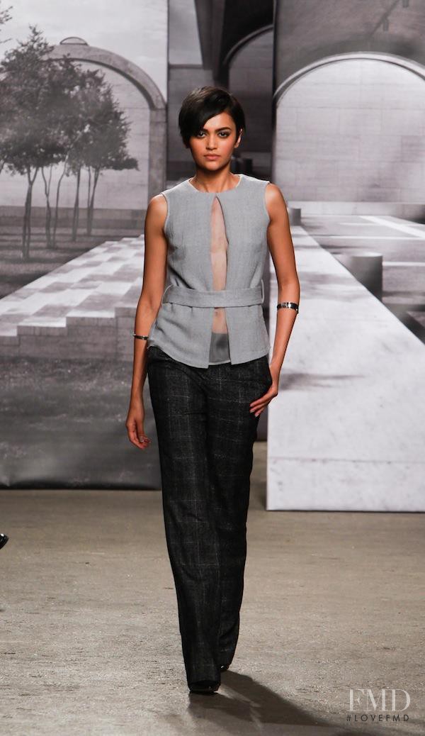 Natasha Ramachandran featured in  the Misha Nonoo fashion show for Autumn/Winter 2014