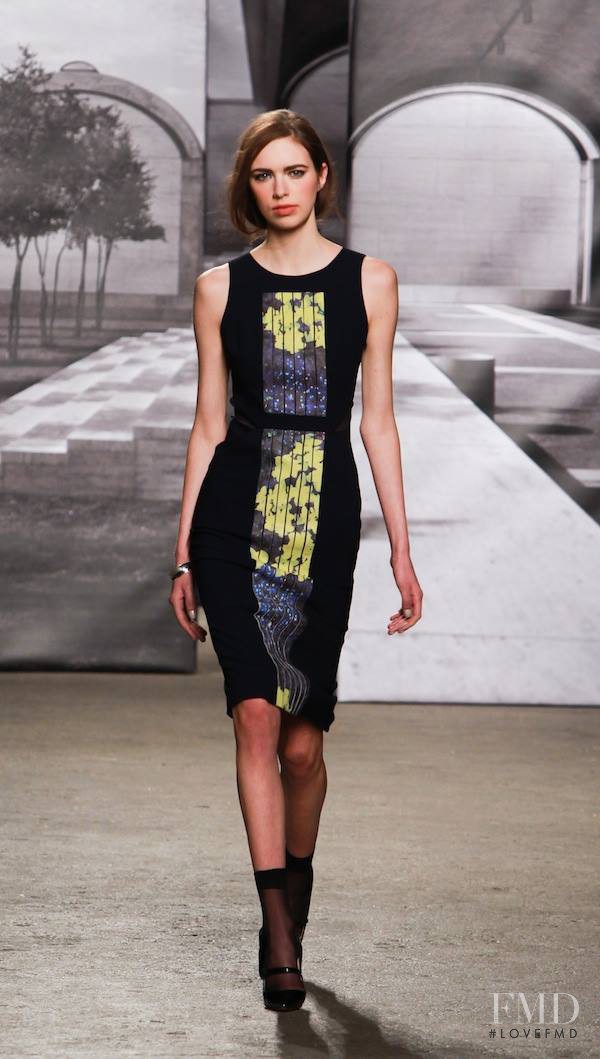 Kelsey Warman featured in  the Misha Nonoo fashion show for Autumn/Winter 2014