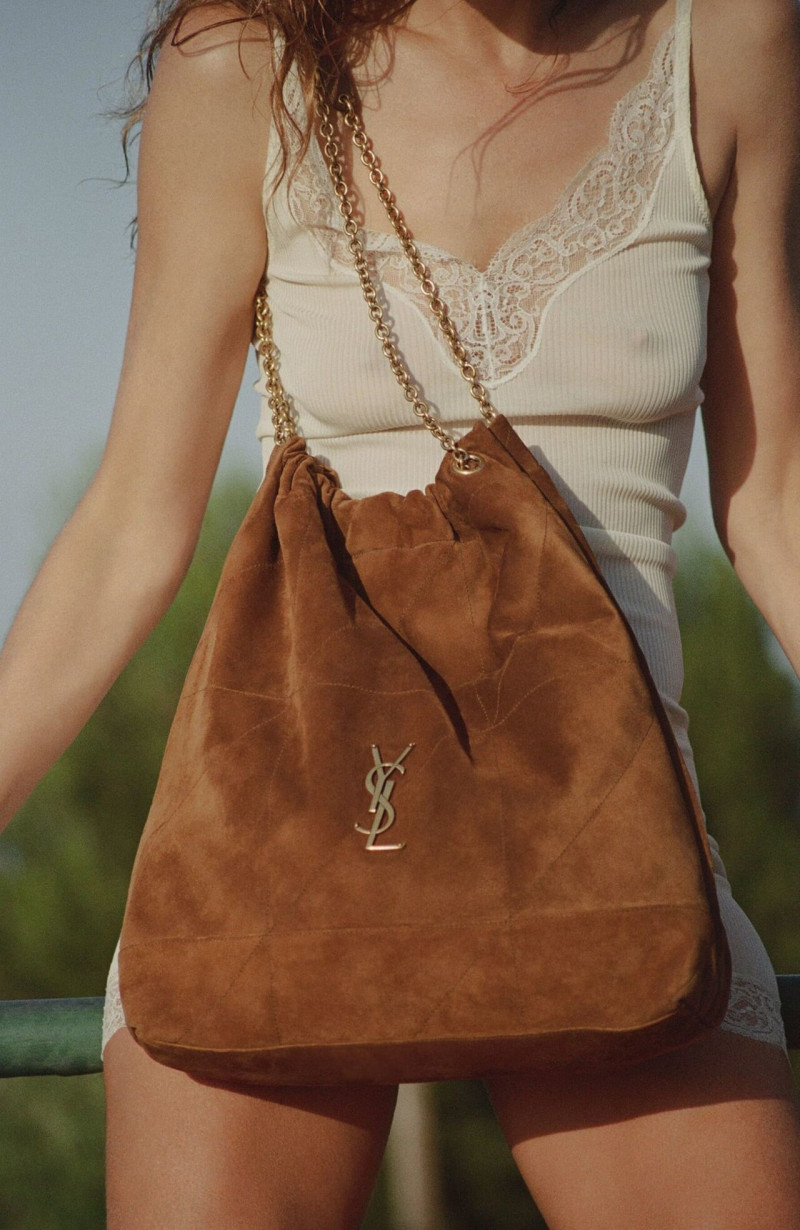 Erin Wasson featured in  the Saint Laurent advertisement for Summer 2025