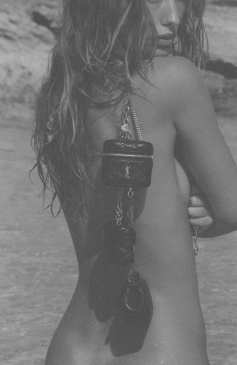 Erin Wasson featured in  the Saint Laurent advertisement for Summer 2025