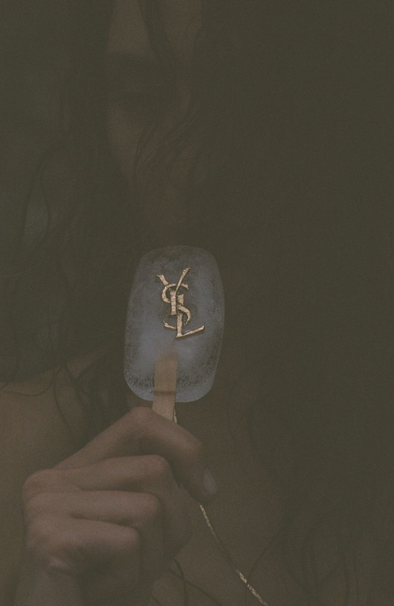 Erin Wasson featured in  the Saint Laurent advertisement for Summer 2025