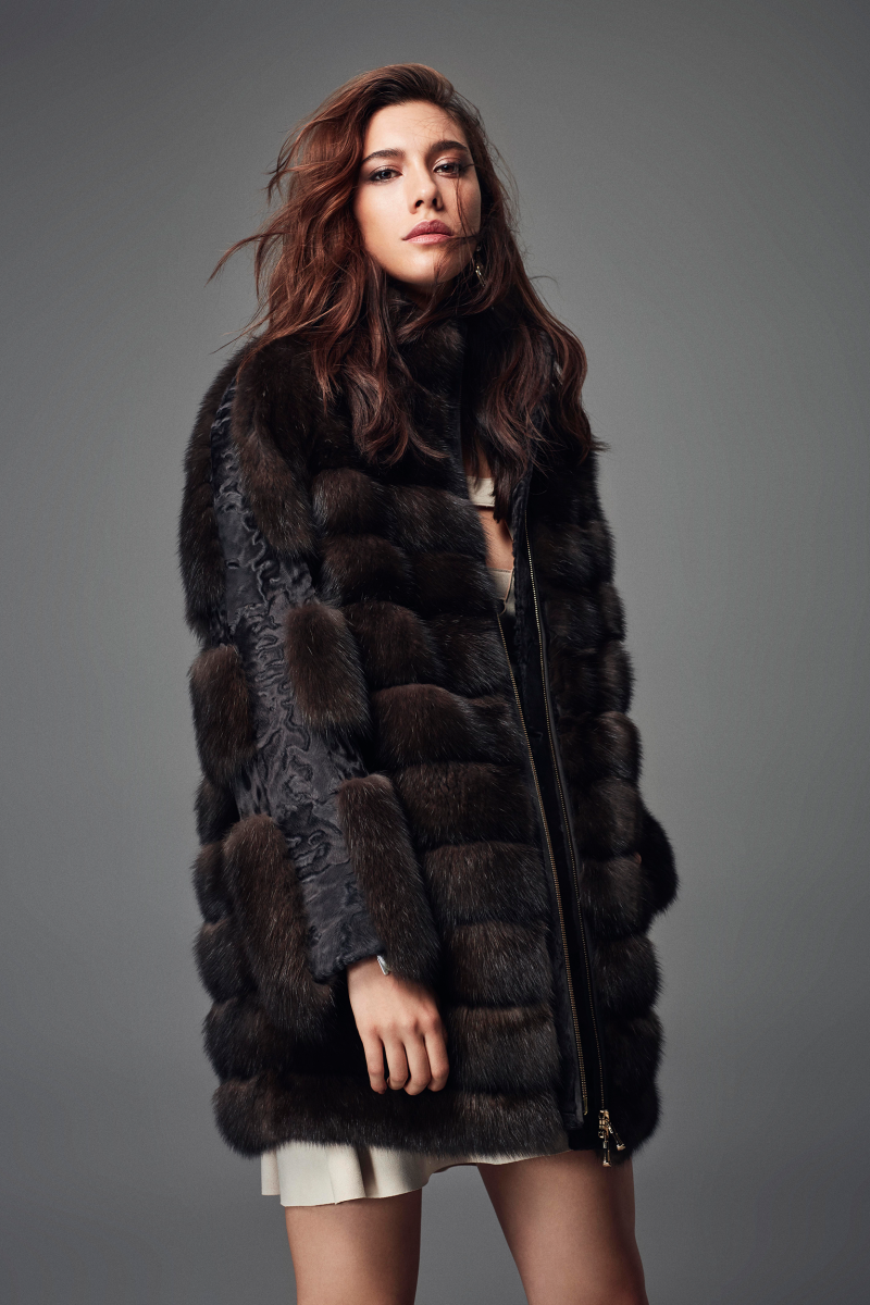 Daria Mikolajczak featured in  the Punto Collection lookbook for Winter 2017