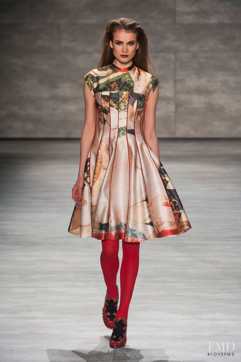 Andrea Jorgensen featured in  the Ruffian fashion show for Autumn/Winter 2014