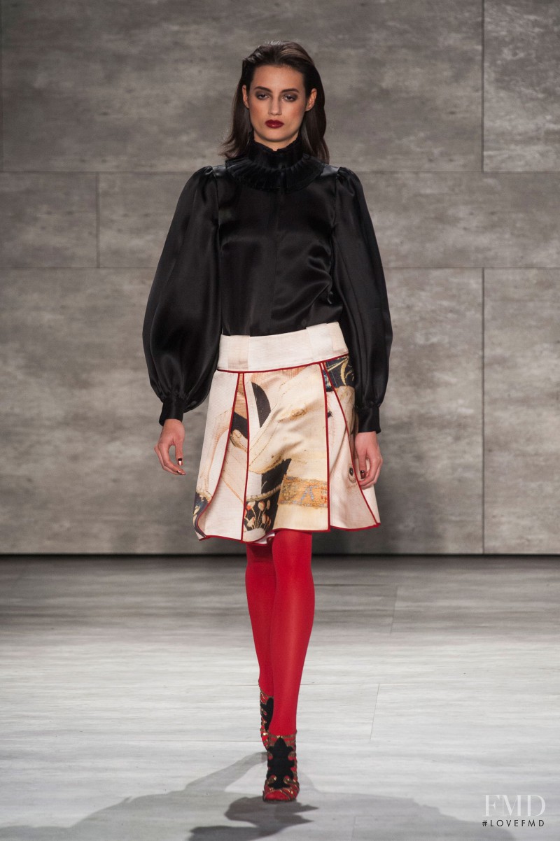 Bruna Ludtke featured in  the Ruffian fashion show for Autumn/Winter 2014