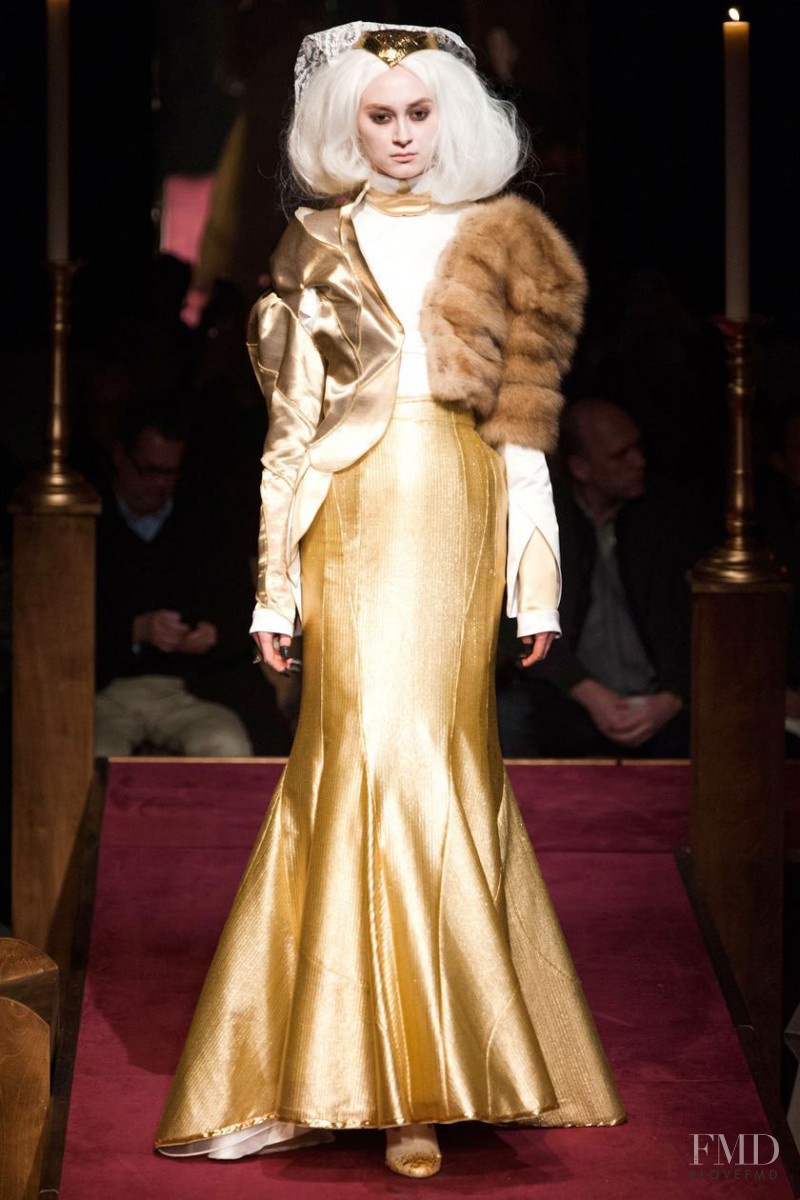 Tatiana Krasikova featured in  the Thom Browne fashion show for Autumn/Winter 2014